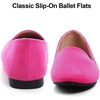 image:imageHee grand Womens Faux Suede Loafer Flats Comfortable Round Toe SlipOn Ballet Flat Shoes Office Casual ShoesRose