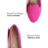 image:imageHee grand Womens Faux Suede Loafer Flats Comfortable Round Toe SlipOn Ballet Flat Shoes Office Casual ShoesRose