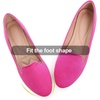 image:imageHee grand Womens Faux Suede Loafer Flats Comfortable Round Toe SlipOn Ballet Flat Shoes Office Casual ShoesRose