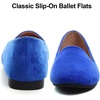 image:imageHee grand Womens Faux Suede Loafer Flats Comfortable Round Toe SlipOn Ballet Flat Shoes Office Casual ShoesSapphire