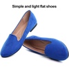 image:imageHee grand Womens Faux Suede Loafer Flats Comfortable Round Toe SlipOn Ballet Flat Shoes Office Casual ShoesSapphire