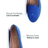 image:imageHee grand Womens Faux Suede Loafer Flats Comfortable Round Toe SlipOn Ballet Flat Shoes Office Casual ShoesSapphire