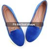 image:imageHee grand Womens Faux Suede Loafer Flats Comfortable Round Toe SlipOn Ballet Flat Shoes Office Casual ShoesSapphire