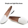 image:imageHee grand Womens Faux Suede Loafer Flats Comfortable Round Toe SlipOn Ballet Flat Shoes Office Casual ShoesWhite