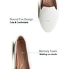 image:imageHee grand Womens Faux Suede Loafer Flats Comfortable Round Toe SlipOn Ballet Flat Shoes Office Casual ShoesWhite