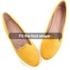 image:imageHee grand Womens Faux Suede Loafer Flats Comfortable Round Toe SlipOn Ballet Flat Shoes Office Casual ShoesYellow