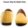 image:imageHee grand Womens Faux Suede Loafer Flats Comfortable Round Toe SlipOn Ballet Flat Shoes Office Casual ShoesYellow