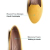 image:imageHee grand Womens Faux Suede Loafer Flats Comfortable Round Toe SlipOn Ballet Flat Shoes Office Casual ShoesYellow