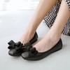 image:imageHee grand Womens Foldable Ballet Flats Square Toe Bowknot SlipOn Shoes Comfortable Soft Casual Flat Shoes for Work Travel DailyBlack