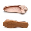 image:imageHee grand Womens Foldable Ballet Flats Square Toe Bowknot SlipOn Shoes Comfortable Soft Casual Flat Shoes for Work Travel DailyGold