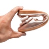 image:imageHee grand Womens Foldable Ballet Flats Square Toe Bowknot SlipOn Shoes Comfortable Soft Casual Flat Shoes for Work Travel DailyGold