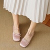 image:imageHee grand Womens Mary Jane Shoes Satin Round Toe Ballerina Flats Fashion Sparkling Rhinestones Dress Shoes Comfort Dancing Shoes624pink