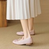 image:imageHee grand Womens Mary Jane Shoes Satin Round Toe Ballerina Flats Fashion Sparkling Rhinestones Dress Shoes Comfort Dancing Shoes624pink