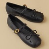 image:imageHee grand Womens Mary Jane Shoes Satin Round Toe Ballerina Flats Fashion Sparkling Rhinestones Dress Shoes Comfort Dancing Shoes668black