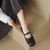 image:imageHee grand Womens Mary Jane Shoes Satin Round Toe Ballerina Flats Fashion Sparkling Rhinestones Dress Shoes Comfort Dancing Shoes668black