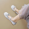 image:imageHee grand Womens Mary Jane Shoes Satin Round Toe Ballerina Flats Fashion Sparkling Rhinestones Dress Shoes Comfort Dancing Shoes668silver