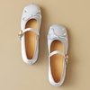 image:imageHee grand Womens Mary Jane Shoes Satin Round Toe Ballerina Flats Fashion Sparkling Rhinestones Dress Shoes Comfort Dancing Shoes668silver