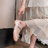 image:imageHee grand Womens Mary Jane Shoes Satin Round Toe Ballerina Flats Fashion Sparkling Rhinestones Dress Shoes Comfort Dancing ShoesPink