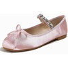 image:imageHee grand Womens Mary Jane Shoes Satin Round Toe Ballerina Flats Fashion Sparkling Rhinestones Dress Shoes Comfort Dancing ShoesPink