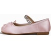 image:imageHee grand Womens Mary Jane Shoes Satin Round Toe Ballerina Flats Fashion Sparkling Rhinestones Dress Shoes Comfort Dancing ShoesPink
