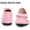 image:imageHee grand Womens Pointed Toe Ballet Flats with Bow Metal Buckle Comfortable SlipOn Dress Shoes for OfficePink