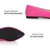 image:imageHee grand Womens Pointed Toe Ballet Flats with Bow Metal Buckle Comfortable SlipOn Dress Shoes for OfficeRose