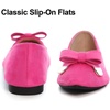 image:imageHee grand Womens Pointed Toe Ballet Flats with Bow Metal Buckle Comfortable SlipOn Dress Shoes for OfficeRose