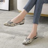 image:imageHee grand Womens Pointed Toe Shallow Ballet Flats Lace Fashion Rhinestone BowKnot Flat Shoes Slip On Work Shoes1black