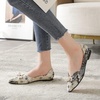 image:imageHee grand Womens Pointed Toe Shallow Ballet Flats Lace Fashion Rhinestone BowKnot Flat Shoes Slip On Work Shoes2black