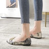 image:imageHee grand Womens Pointed Toe Shallow Ballet Flats Lace Fashion Rhinestone BowKnot Flat Shoes Slip On Work Shoes3black