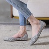 image:imageHee grand Womens Slip On Pointed Toe Ballet Flats Rhinestone Sequins Fashion Flat Shoes for Work Wedding Dress Shoes2purple