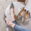 image:imageHee grand Womens Slip On Pointed Toe Ballet Flats Rhinestone Sequins Fashion Flat Shoes for Work Wedding Dress Shoes2purple