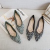 image:imageHee grand Womens Slip On Pointed Toe Ballet Flats Rhinestone Sequins Fashion Flat Shoes for Work Wedding Dress Shoes3black