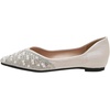 image:imageHee grand Womens Slip On Pointed Toe Ballet Flats Rhinestone Sequins Fashion Flat Shoes for Work Wedding Dress Shoes4apricot