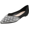 image:imageHee grand Womens Slip On Pointed Toe Ballet Flats Rhinestone Sequins Fashion Flat Shoes for Work Wedding Dress Shoes4black