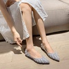 image:imageHee grand Womens Slip On Pointed Toe Ballet Flats Rhinestone Sequins Fashion Flat Shoes for Work Wedding Dress Shoes5purple