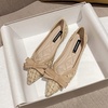 image:imageHee grand Womens Slip On Pointed Toe Flats Fashion Pearl Metal Buckle Ballet Flat Shoes Dress Shoes Wear to Work2khaki