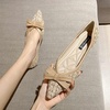image:imageHee grand Womens Slip On Pointed Toe Flats Fashion Pearl Metal Buckle Ballet Flat Shoes Dress Shoes Wear to Work2khaki