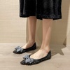 image:imageHee grand Womens Slip On Pointed Toe Flats Fashion Pearl Metal Buckle Ballet Flat Shoes Dress Shoes Wear to Work471black