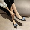 image:imageHee grand Womens Slip On Pointed Toe Flats Fashion Pearl Metal Buckle Ballet Flat Shoes Dress Shoes Wear to Work471black