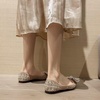 image:imageHee grand Womens Slip On Pointed Toe Flats Fashion Pearl Metal Buckle Ballet Flat Shoes Dress Shoes Wear to Work471khaki