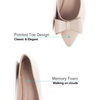 image:imageHee grand Womens Slip on Retro Plaid Bow Ballet Flats Pointed Toe Dress Shoes450apricot