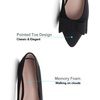 image:imageHee grand Womens Slip on Retro Plaid Bow Ballet Flats Pointed Toe Dress Shoes450black
