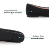 image:imageHee grand Womens Slip on Retro Plaid Bow Ballet Flats Pointed Toe Dress Shoes450black