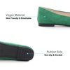 image:imageHee grand Womens Slip on Retro Plaid Bow Ballet Flats Pointed Toe Dress Shoes450grass Green