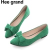 image:imageHee grand Womens Slip on Retro Plaid Bow Ballet Flats Pointed Toe Dress Shoes450grass Green