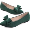 image:imageHee grand Womens Slip on Retro Plaid Bow Ballet Flats Pointed Toe Dress Shoes450green