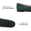 image:imageHee grand Womens Slip on Retro Plaid Bow Ballet Flats Pointed Toe Dress Shoes450green
