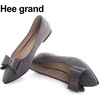 image:imageHee grand Womens Slip on Retro Plaid Bow Ballet Flats Pointed Toe Dress Shoes450grey