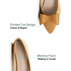 image:imageHee grand Womens Slip on Retro Plaid Bow Ballet Flats Pointed Toe Dress Shoes450khaki